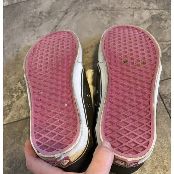 VANS Era Charcoal Gray & Pink Skate Shoes Women’s Size 10 Padded Tongue - Picture 5 of 7